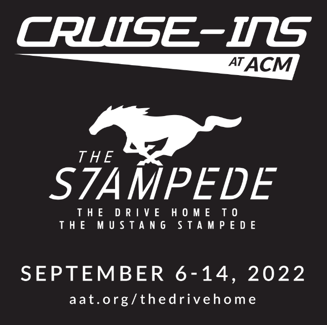 Cruise-Ins at ACM Sept. 6-14 The Drive Home to The Mustang Stampede