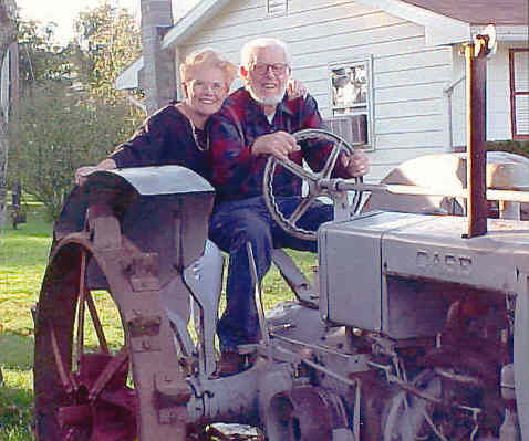 Nancy & Harold Tractor in Pennsylvania c.1999 2-8-06 dmf