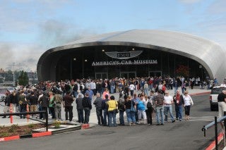 Crowd awaiting grand opening of doors - June 2, 2012
