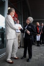 David Madeira and Nancy LeMay at the grand opening - June 2, 2012