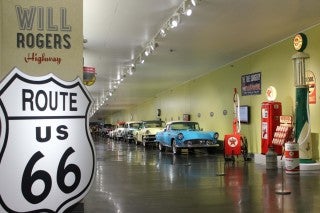 Route 66 exhibition - one of ACM's six themed ramps on display